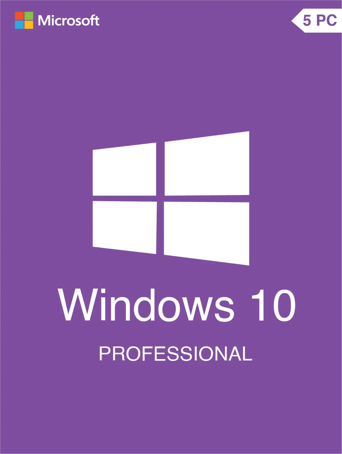 Windows 10 Professional Plus 32/64 Bit License Key (5 Users)